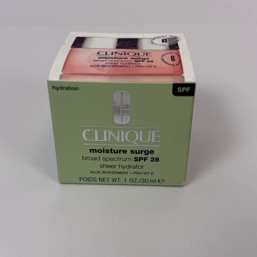 Clinique Moisture Surge SPF 28 Sheer Hydrator Moisturizer 1oz 30ml New In Box